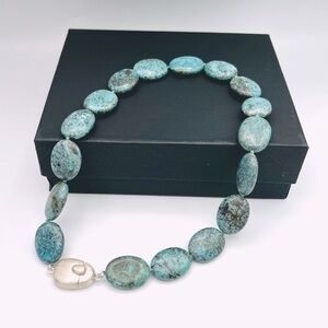 EUC Whitney Kelly Sterling Silver Turquoise Necklace